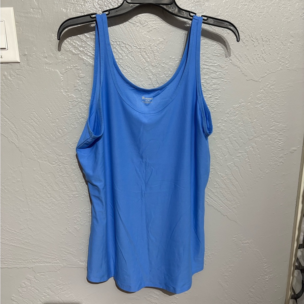 No Boundaries Vibrant Blue Tank Top